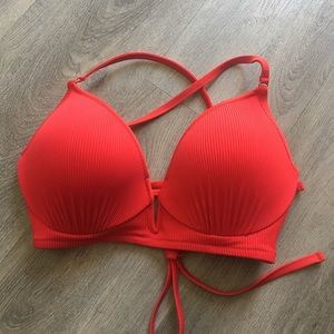 Red Target bathing suit bikini top